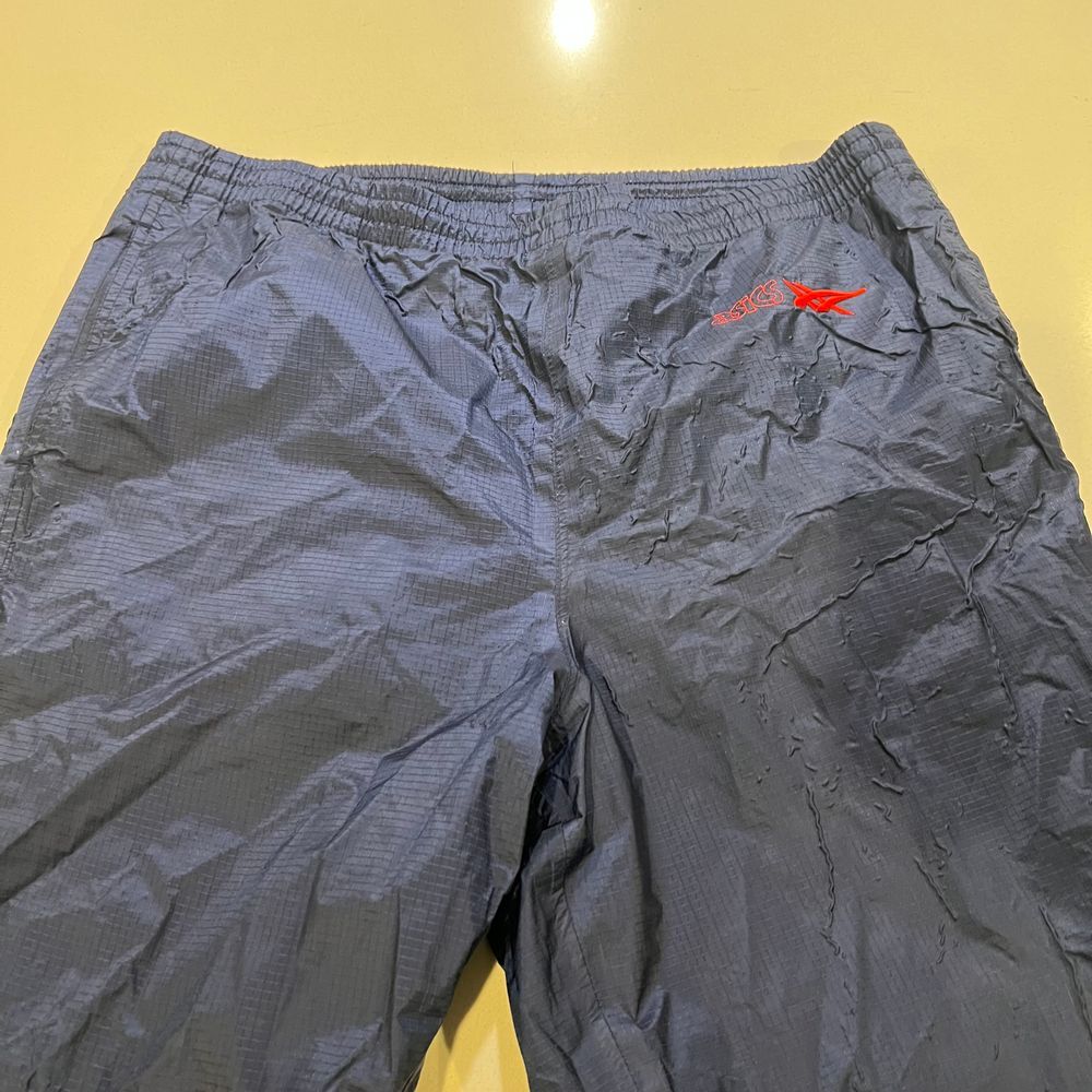 Vintage ASICS Gore Tex Blue Track Pants - Mens Large